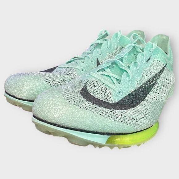 Nike Air Zoom Victory Track Spikes Mens 12 Mint Foam Distance DR9908-300 New - Picture 3 of 12